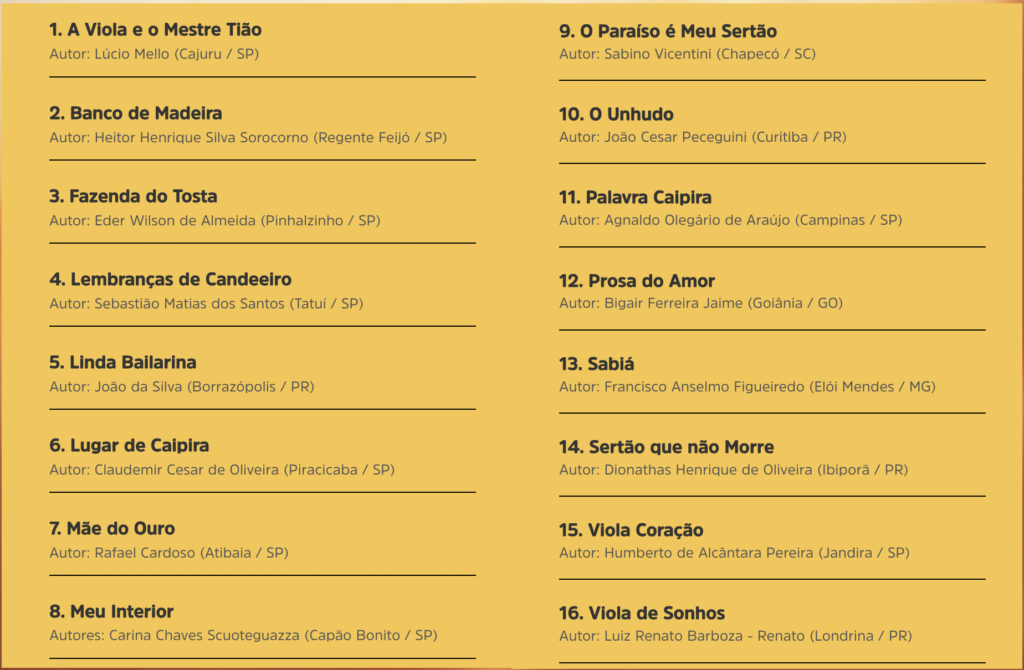 Ibiporã recebe em novembro, 5ª edição do Festival "Causo e Viola"